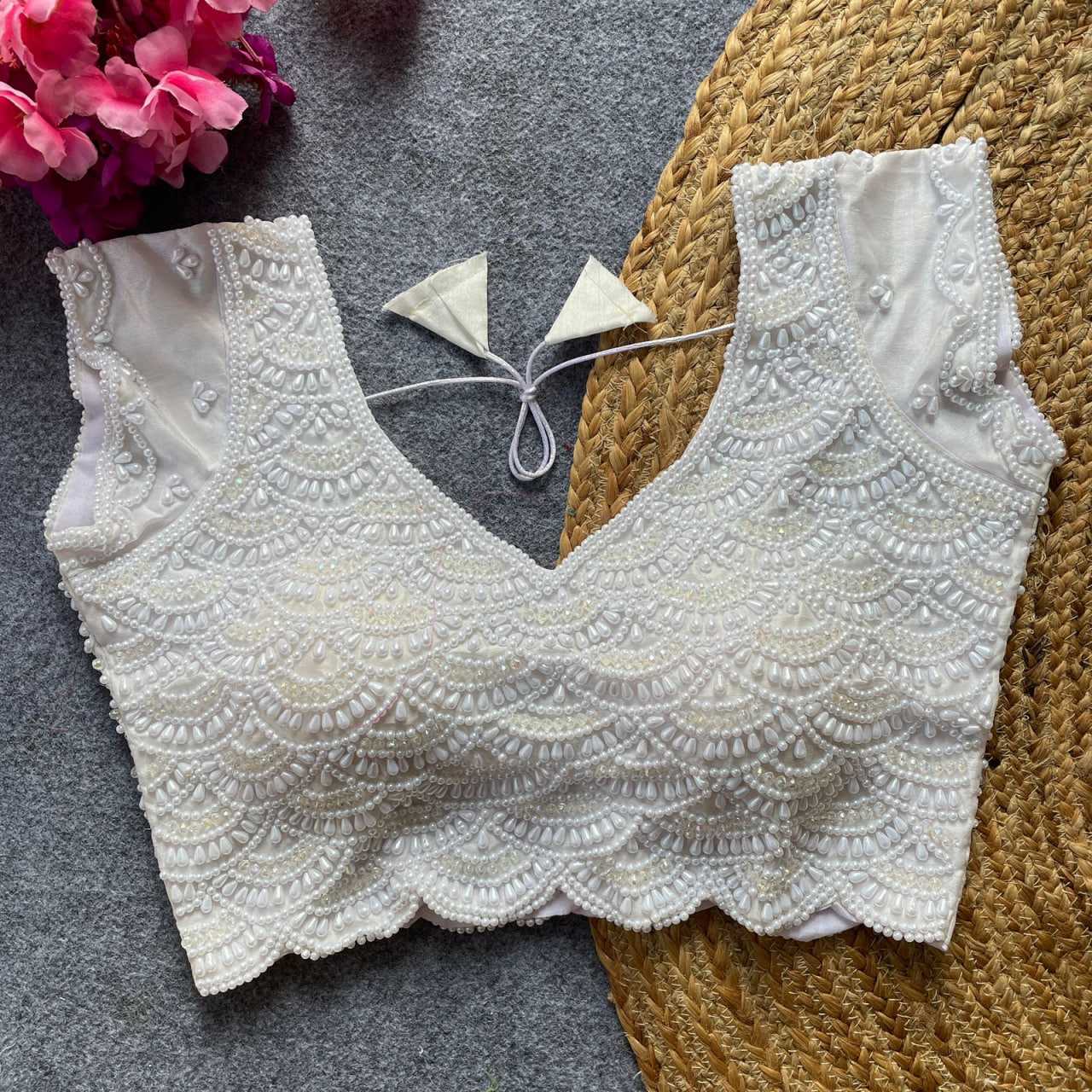 Ynf Pure Silk KESH426 preal Moti Readymade Blouses Wholesale Embroidered Blouses Party Wear Blouse Fashion Blouse Manufacturer- Kapda Export