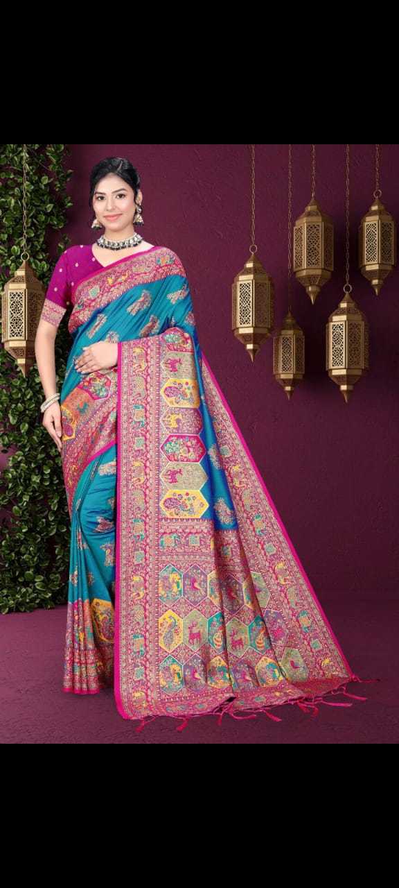 Ynf Pure Silk KESH724 19 Silk Sarees Wholesale Paithani Sarees Soft Silk Sarees Pashmina Silk Sarees Manufacturer- Kapda Export