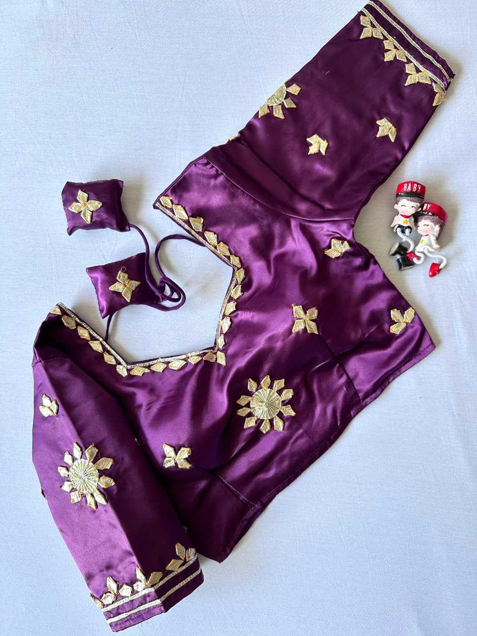 Ynf Satin KESH437 003 Readymade Blouses Wholesale Blouse Party Wear Blouse Fashion Blouse Manufacturer- Kapda Export