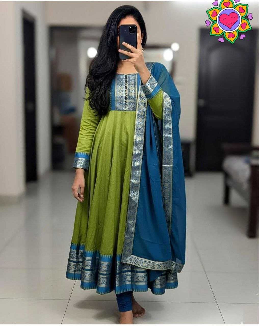 Ynf Silk Cotton KESH550 316 Gowns Wholesale Party Gowns Evening Gowns Designer Gowns Manufacturer- Kapda Export