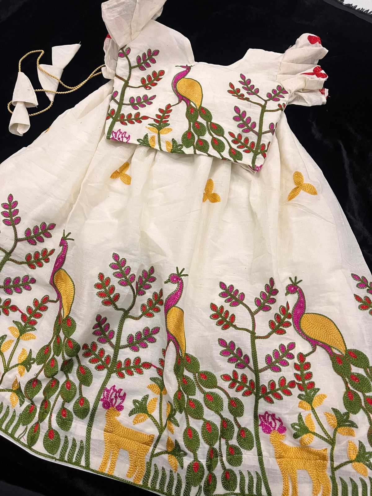 Ynf Silk Cotton RIN235 Flaired Kids Wear Wholesale Kids Lehenga Kids Ethnic Wear Kids Traditional Outfits Manufacturer- Kapda Export