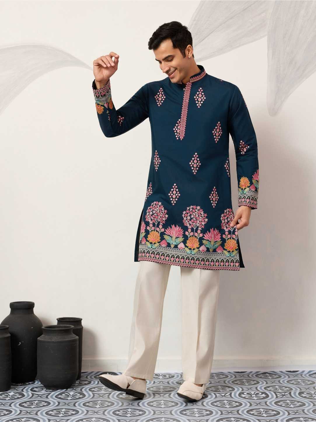 Ynf Silk RIN202 61641 THE GRAND KURTA Mens Wear Wholesale Mens Kurta Pyjama Men Kurta Pajama Men Wedding kurta Manufacturer- Kapda Export