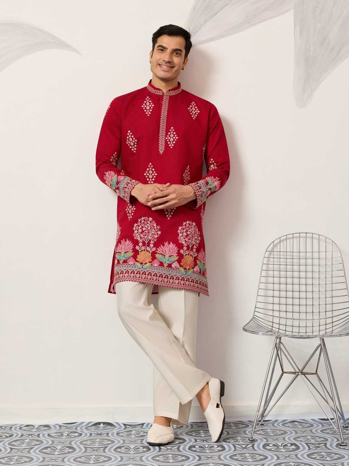Ynf Silk RIN202 61641 THE GRAND KURTA Mens Wear Wholesale Mens Kurta Pyjama Men Kurta Pajama Men Wedding kurta Manufacturer- Kapda Export