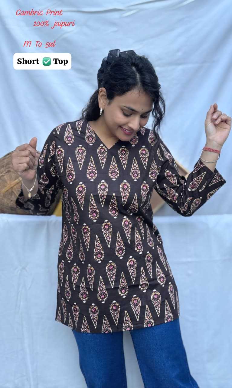 Ynf Soft Cotton KESH594 CAMBRIC Kurti Wholesale Casual Kurtis Festive Kurtis Short Kurtis Manufacturer- Kapda Export