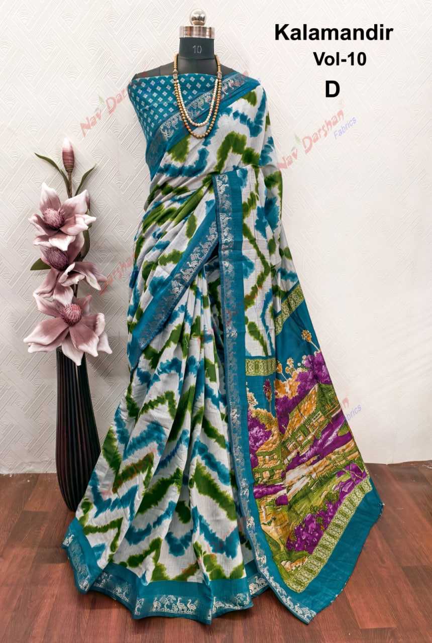 Ynf Soft Cotton KESH664 MANDY Sarees Wholesale Printed Sarees Leheriya Sarees Jacquard Saree Manufacturer- Kapda Export
