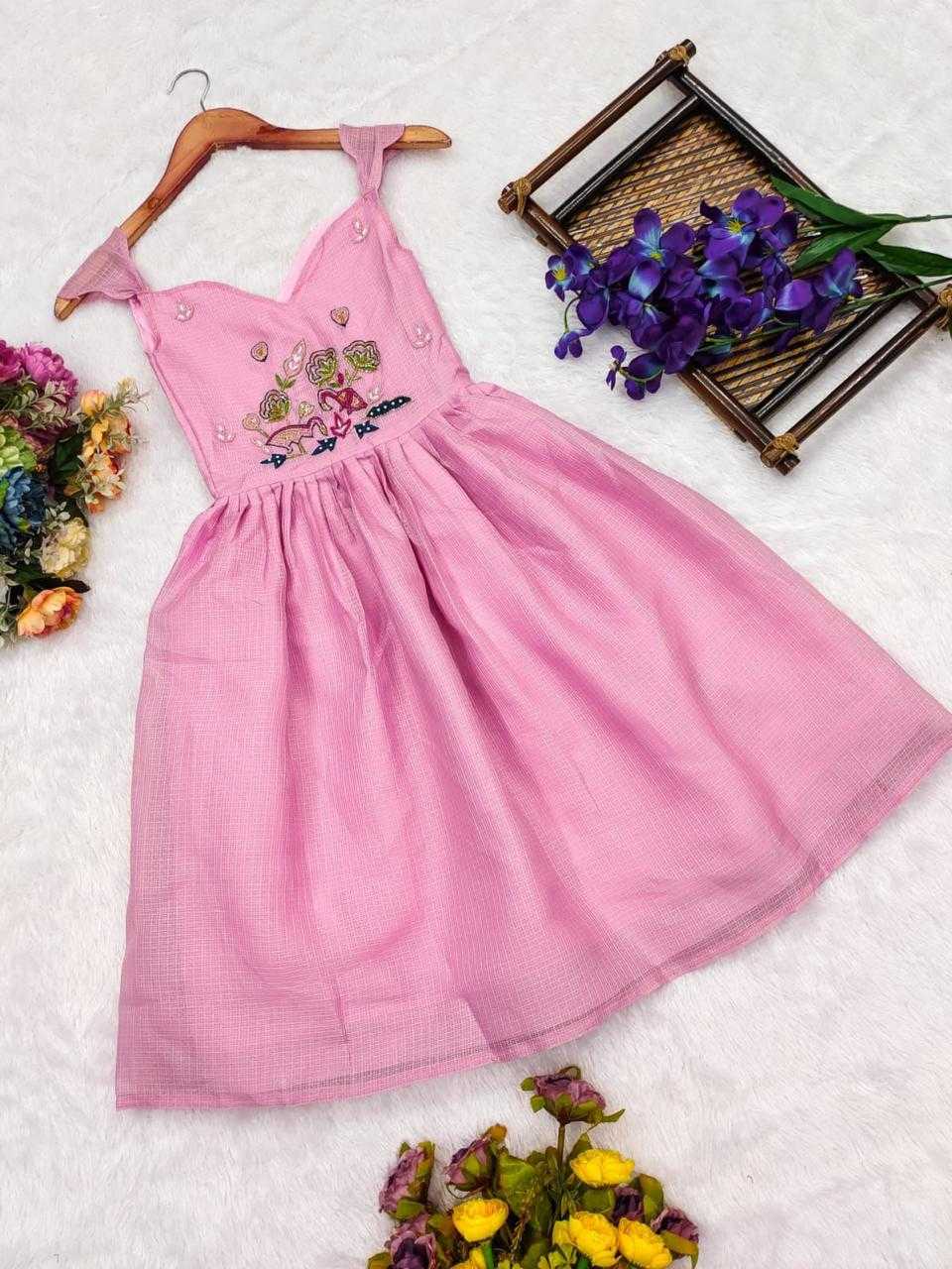 Ynf Soft Dola RIN235 OTIS Kids Wear Wholesale Kids Gown Kids Designer Frock Kids Party Wear Ethnic Manufacturer- Kapda Export