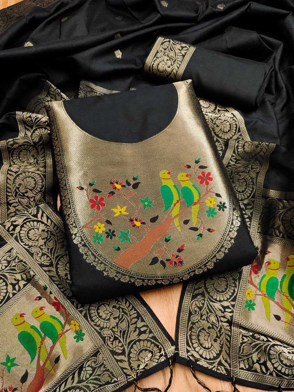 Ynf Soft Silk KESH714 003 Suits & Dresses Wholesale Unstitched Suits Wedding Suits Designer Suits Manufacturer- Kapda Export