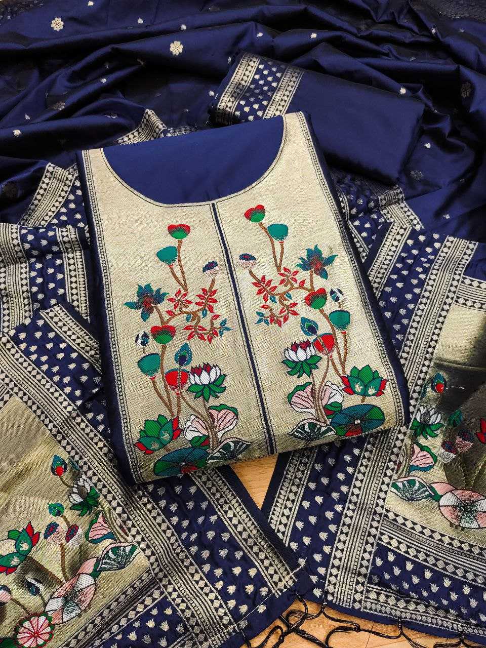 Ynf Soft Silk KESH714 006 Suits & Dresses Wholesale Unstitched Suits Party wear suits Ethnic Dresses Manufacturer- Kapda Export