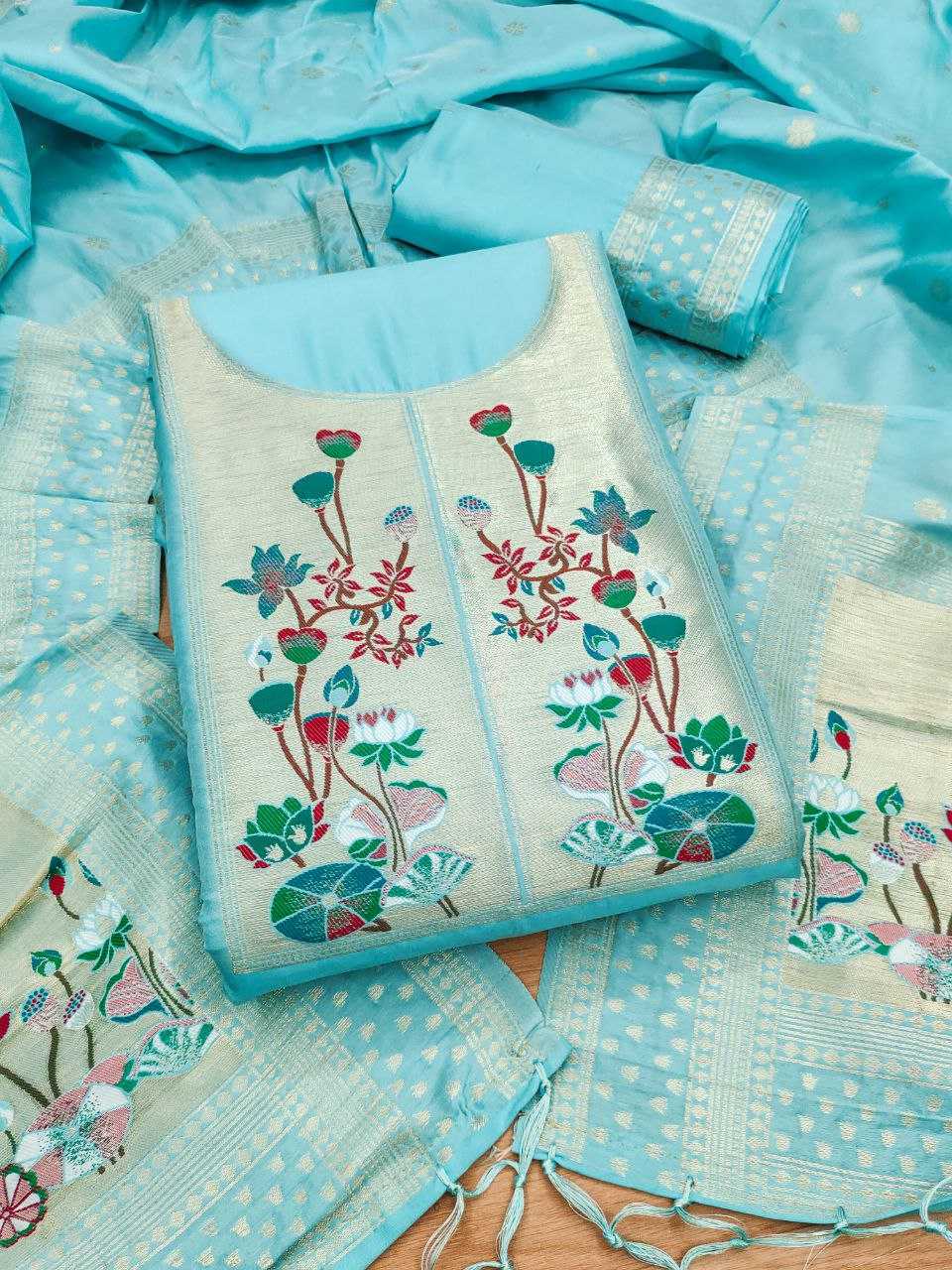 Ynf Soft Silk KESH714 006 Suits & Dresses Wholesale Unstitched Suits Party wear suits Ethnic Dresses Manufacturer- Kapda Export