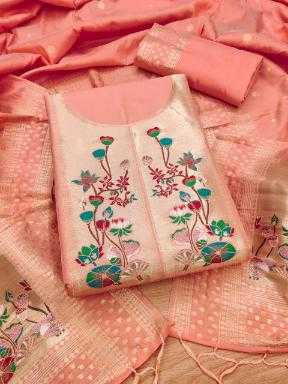 Ynf Soft Silk KESH714 007 Suits & Dresses Wholesale Unstitched Suits Wedding Suits Designer Suits Manufacturer- Kapda Export