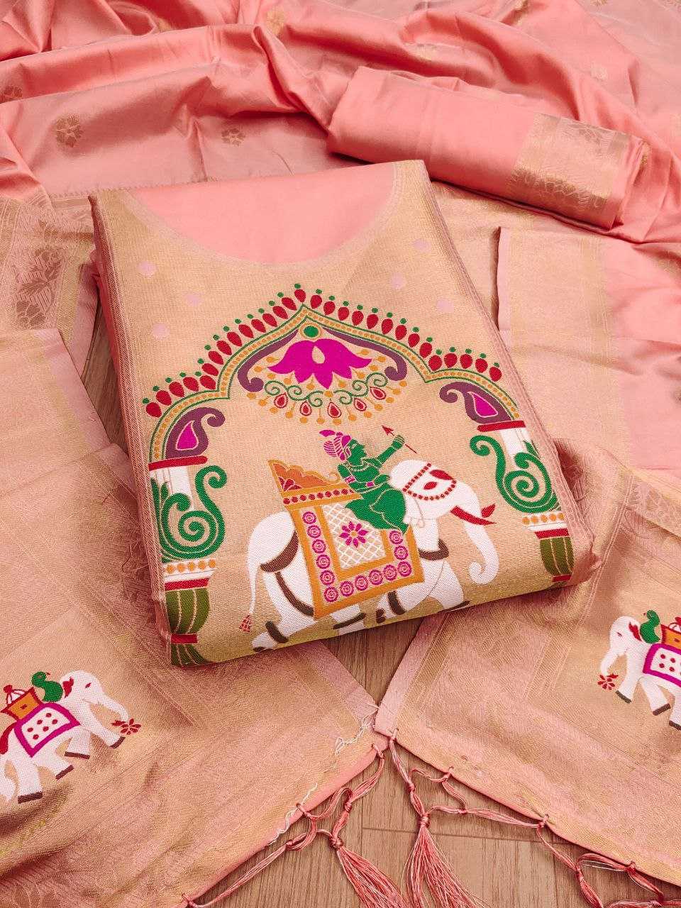 Ynf Soft Silk KESH714 014 Suits & Dresses Wholesale Unstitched Suits Wedding Suits Designer Suits Manufacturer- Kapda Export