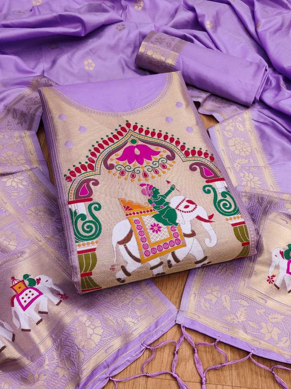 Ynf Soft Silk KESH714 014 Suits & Dresses Wholesale Unstitched Suits Wedding Suits Designer Suits Manufacturer- Kapda Export