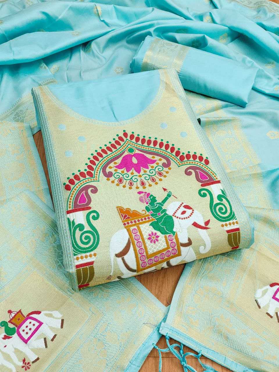 Ynf Soft Silk KESH714 014 Suits & Dresses Wholesale Unstitched Suits Wedding Suits Designer Suits Manufacturer- Kapda Export