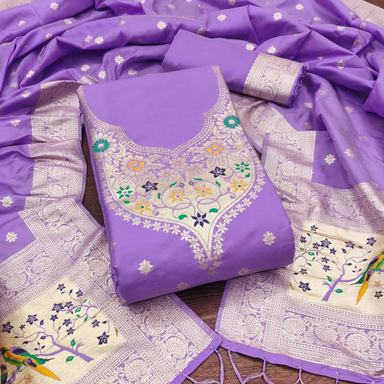 Ynf Soft Silk KESH714 SOFIA Suits & Dresses Wholesale Unstitched Suits Ladies Silk Suit Designer Suits Manufacturer- Kapda Export