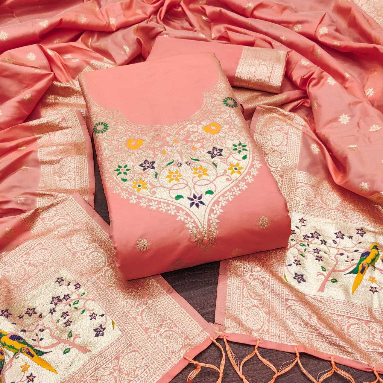 Ynf Soft Silk KESH714 SOFIA Suits & Dresses Wholesale Unstitched Suits Ladies Silk Suit Designer Suits Manufacturer- Kapda Export