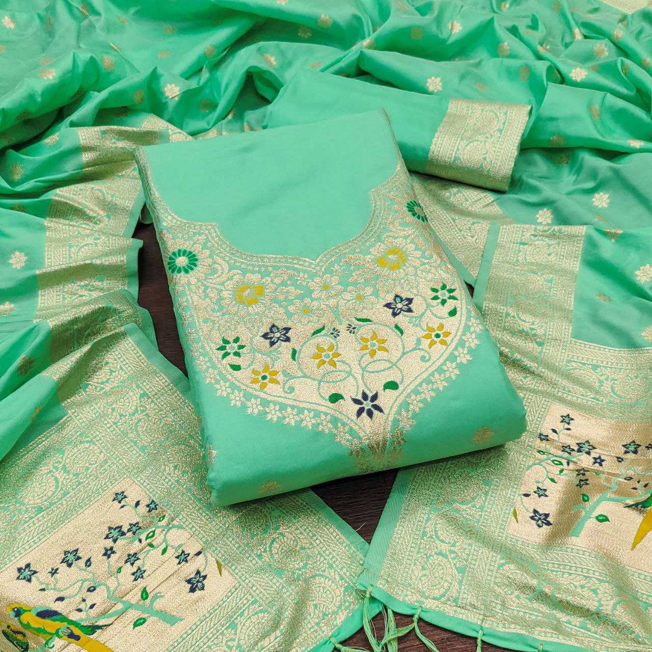 Ynf Soft Silk KESH714 SOFIA Suits & Dresses Wholesale Unstitched Suits Ladies Silk Suit Designer Suits Manufacturer- Kapda Export