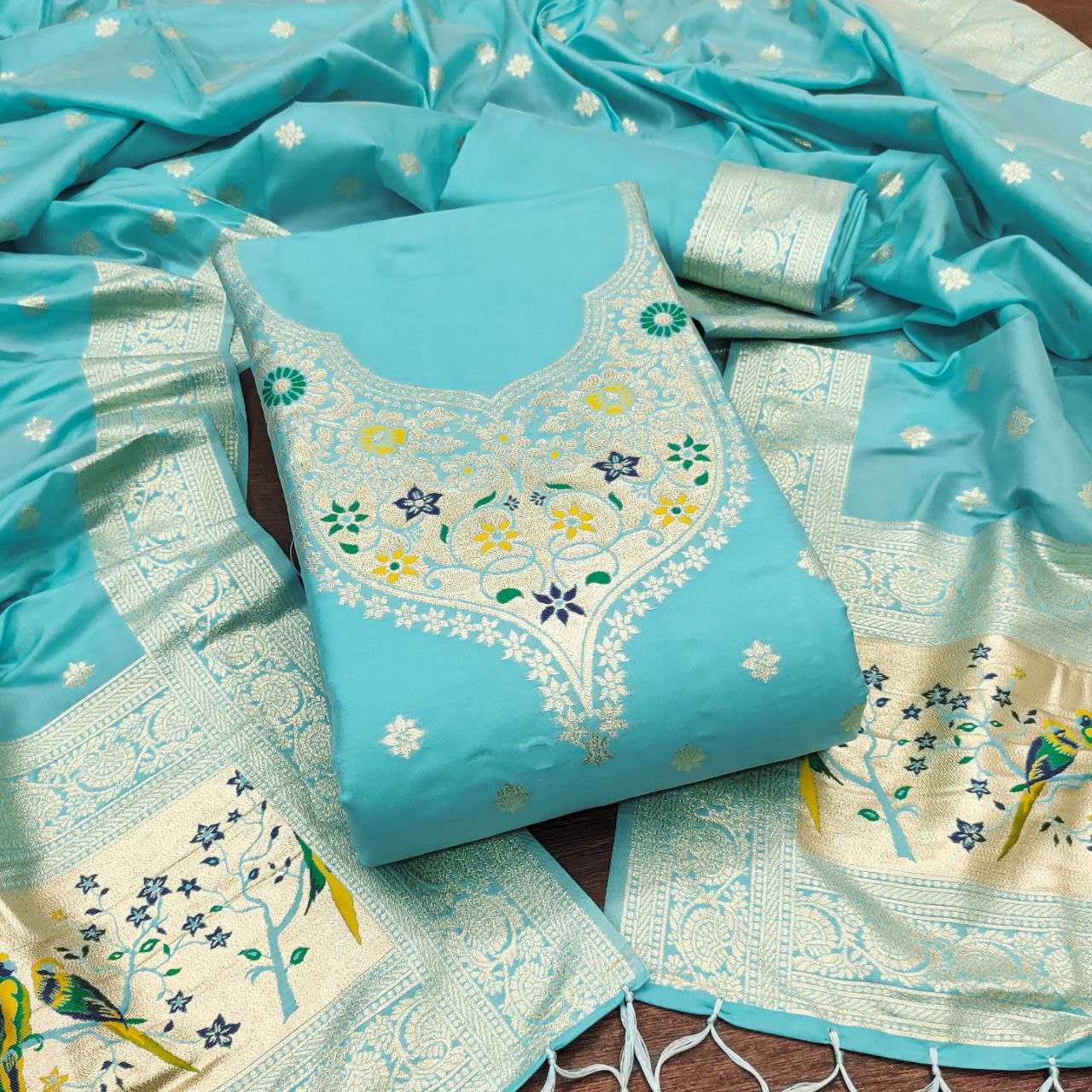 Ynf Soft Silk KESH714 SOFIA Suits & Dresses Wholesale Unstitched Suits Ladies Silk Suit Designer Suits Manufacturer- Kapda Export