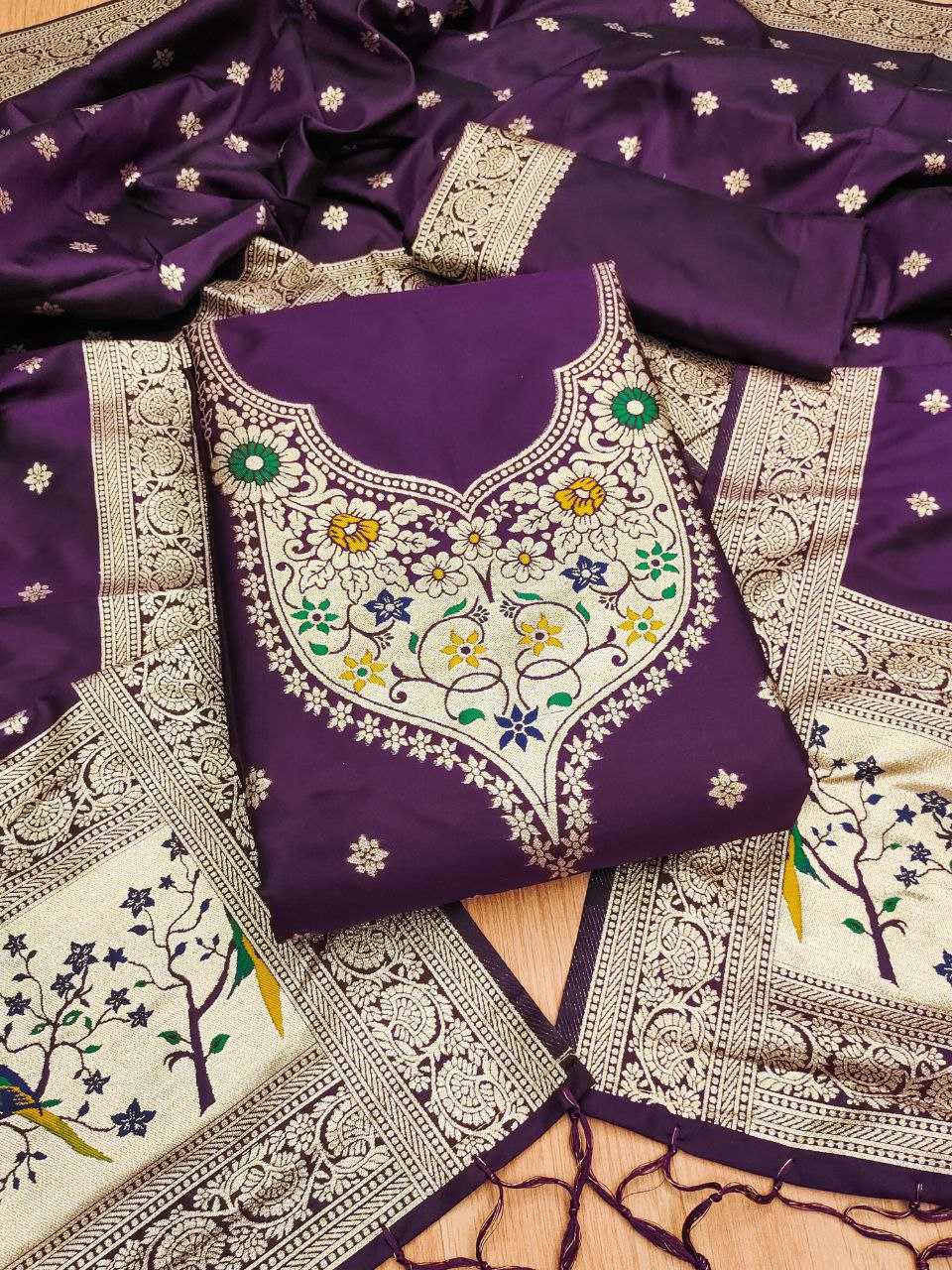 Ynf Soft Silk KESH714 SOFIA Suits & Dresses Wholesale Unstitched Suits Ladies Silk Suit Designer Suits Manufacturer- Kapda Export