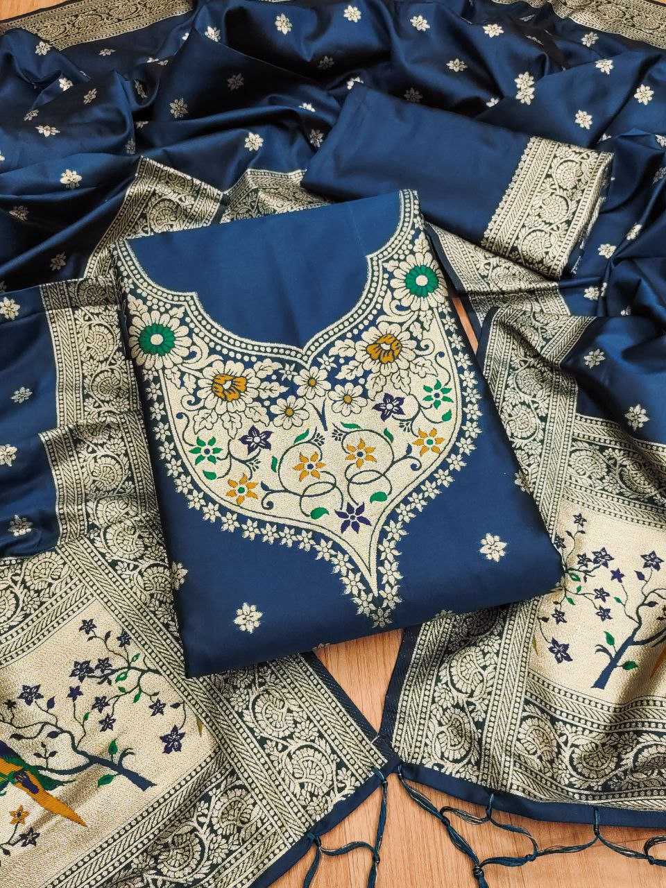 Ynf Soft Silk KESH714 SOFIA Suits & Dresses Wholesale Unstitched Suits Ladies Silk Suit Designer Suits Manufacturer- Kapda Export