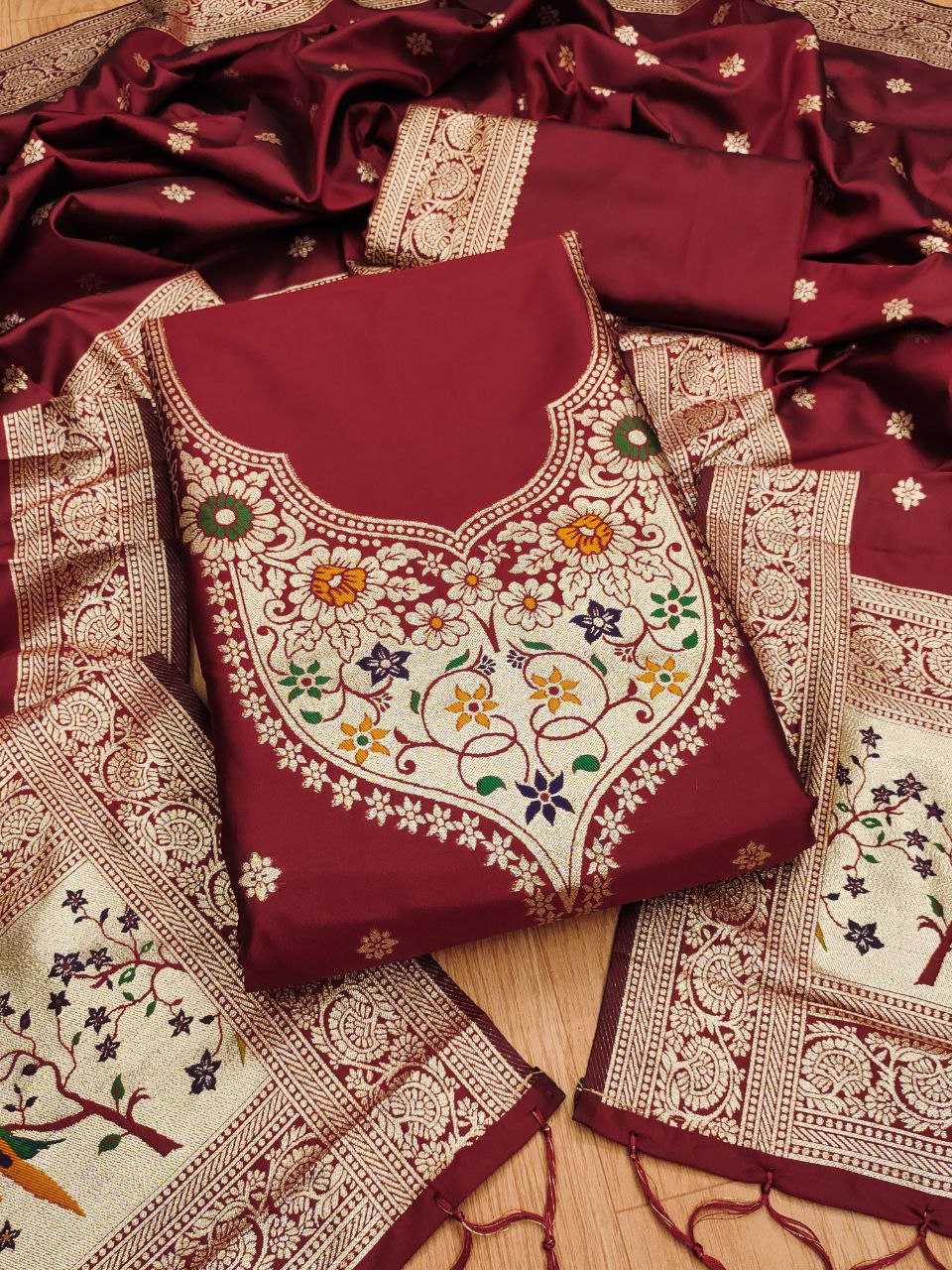 Ynf Soft Silk KESH714 SOFIA Suits & Dresses Wholesale Unstitched Suits Ladies Silk Suit Designer Suits Manufacturer- Kapda Export