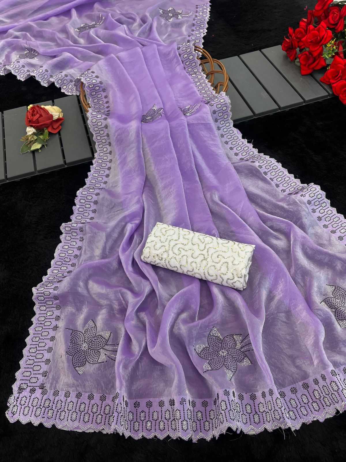 Ynf Space Silk KESH577 FLOWER DANA Sarees Festive Collections Wholesale Swarovski Sarees Silk Sarees Sarees With Blouse Manufacturer- Kapda Export