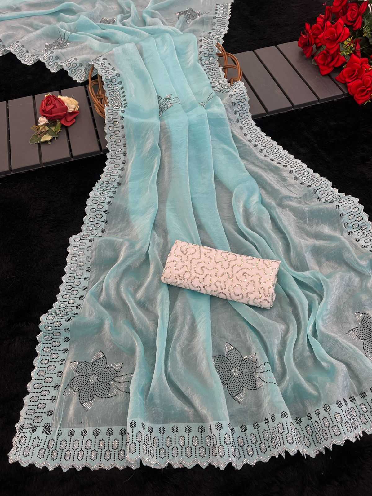 Ynf Space Silk KESH577 FLOWER DANA Sarees Festive Collections Wholesale Swarovski Sarees Silk Sarees Sarees With Blouse Manufacturer- Kapda Export