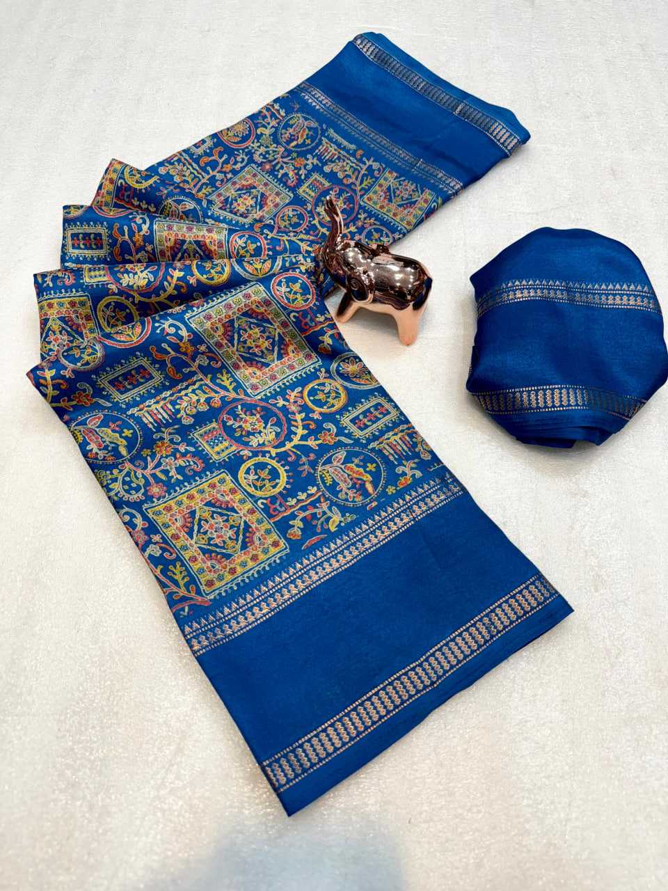 Ynf Tussar Silk KESH695 RAJSUTRA-3 Sarees Wholesale Printed Sarees Lace Border Sarees Kashmiri Sarees Manufacturer- Kapda Export