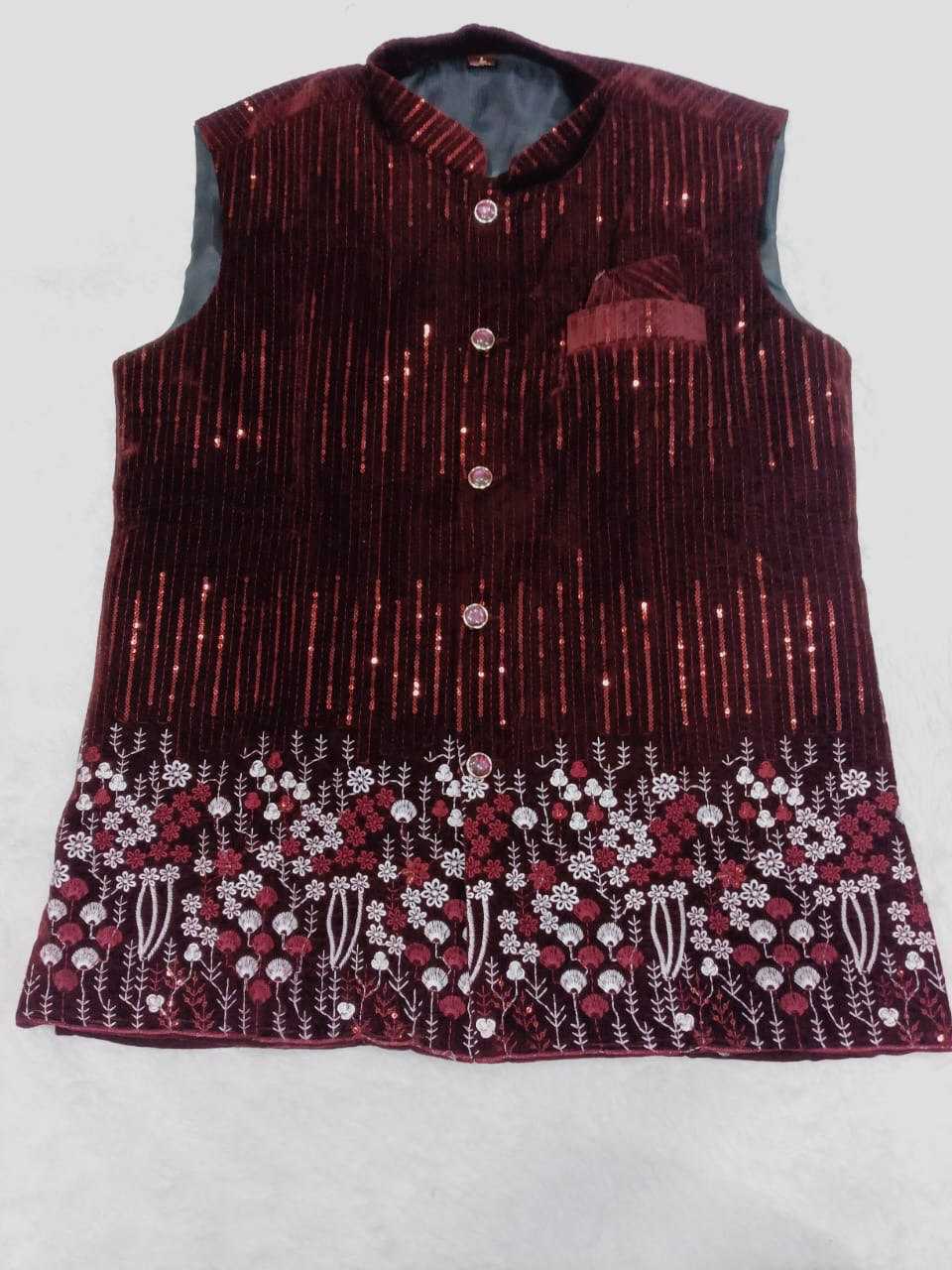 Ynf Velvet KESH650 Velvet Vol 3 Mens Wear Wholesale Mens Ethnic Jackets Festive & Wedding Coats Designer Ethnic Set Manufacturer- Kapda Export