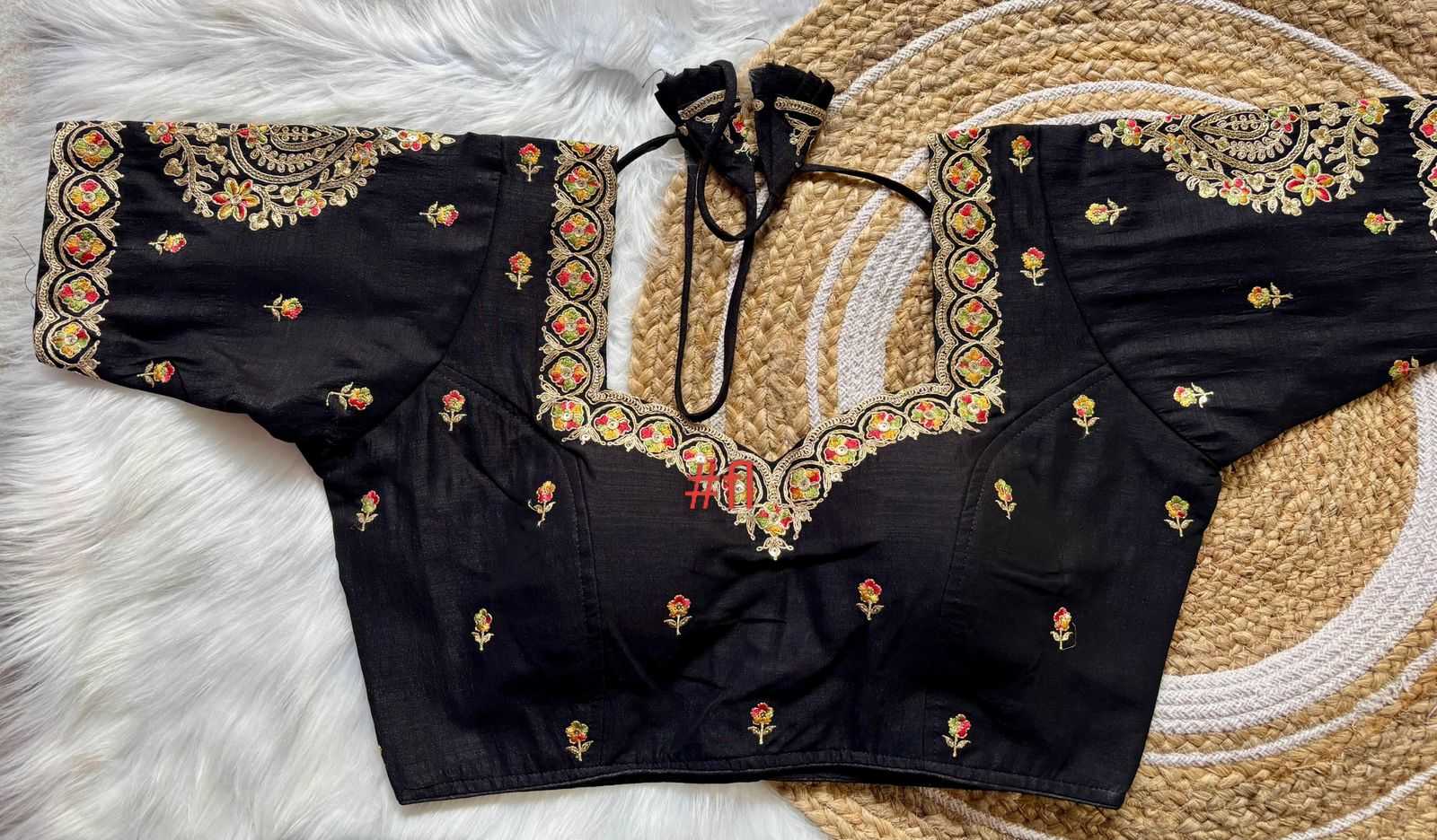 Ynf Vichitra Silk KESH426 162 Readymade Blouses Festive Collections Wholesale V-Neck Blouses Sequence Embroidery Blouse Silk Blouse Manufacturer- Kapda Export