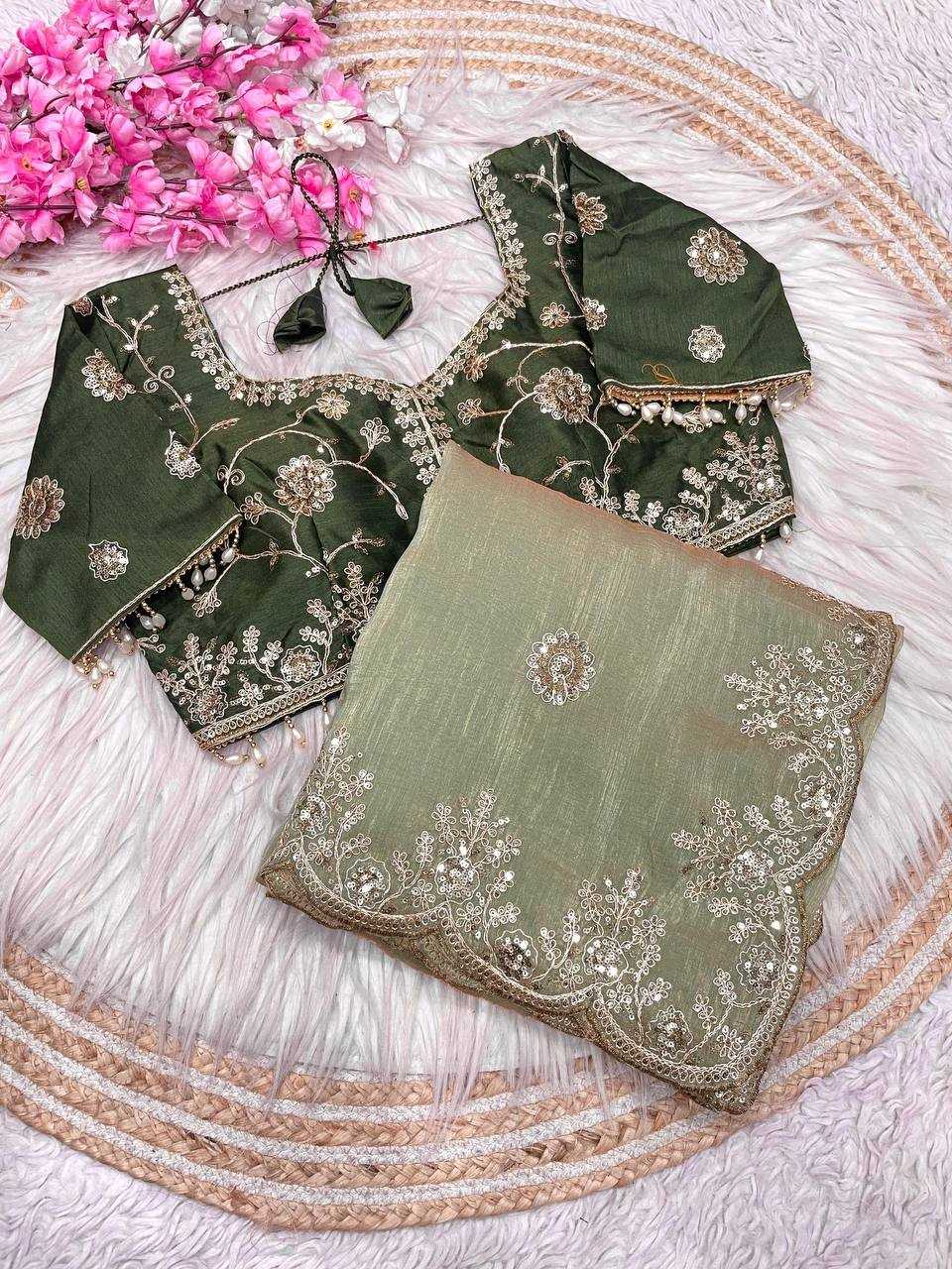 Ynf Vichitra Silk RIN230 660 Sarees Wholesale Festive Sarees Pink Sarees Blue Sarees Manufacturer- Kapda Export