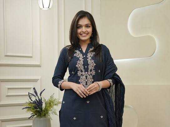 Ynf Viscose Chanderi KESH655 1022 Suits & Dresses Festive Collections Wholesale Embroidery Suits Ladies Salwar Suits Chanderi Suit Manufacturer- Kapda Export