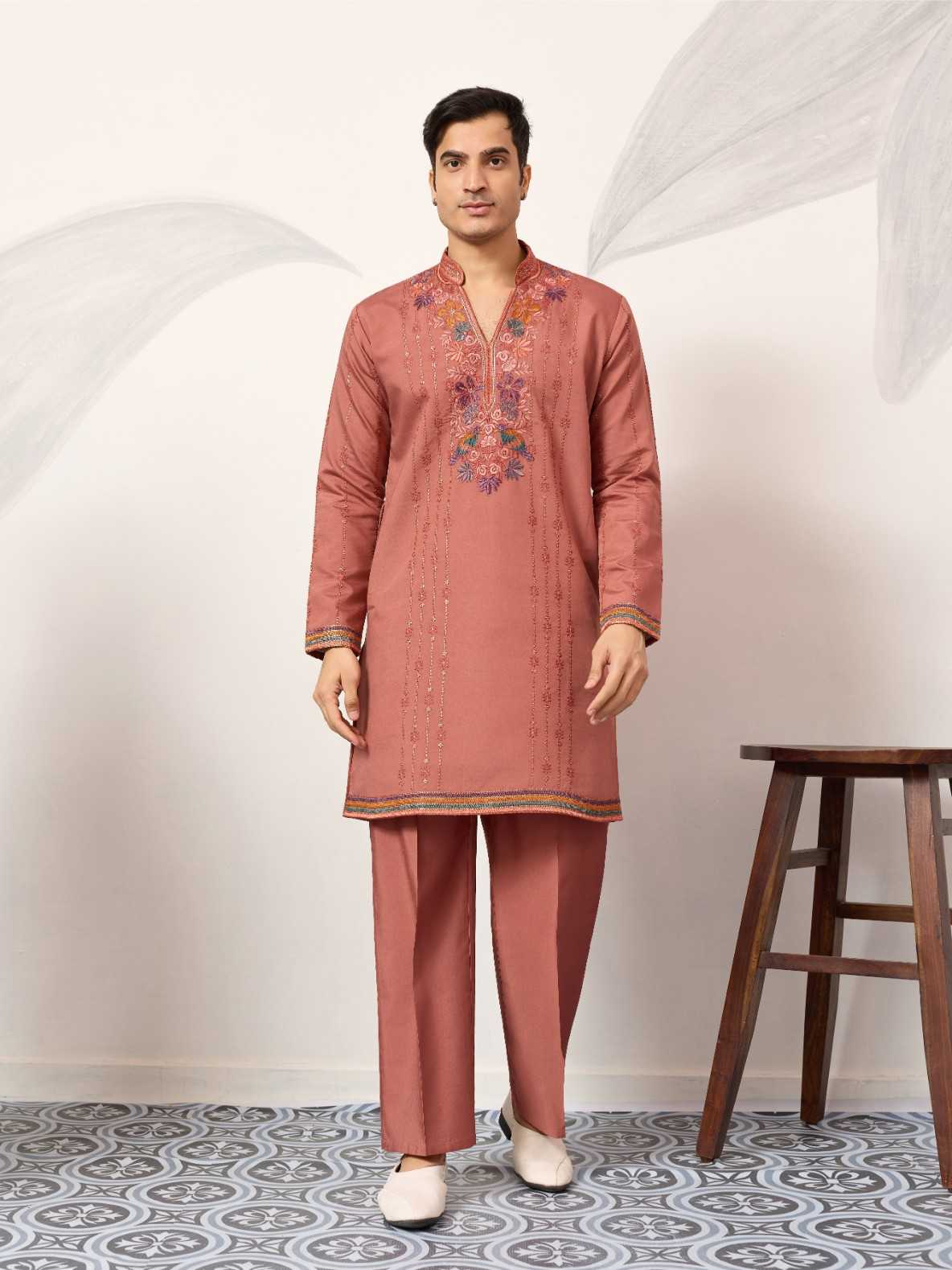 Ynf Viscose RIN202 SHUBHVASTRA VIRAASAT 61631 Mens Wear Wholesale Mens Kurta Pyjama Silk Kurta Men Wedding kurta Manufacturer- Kapda Export
