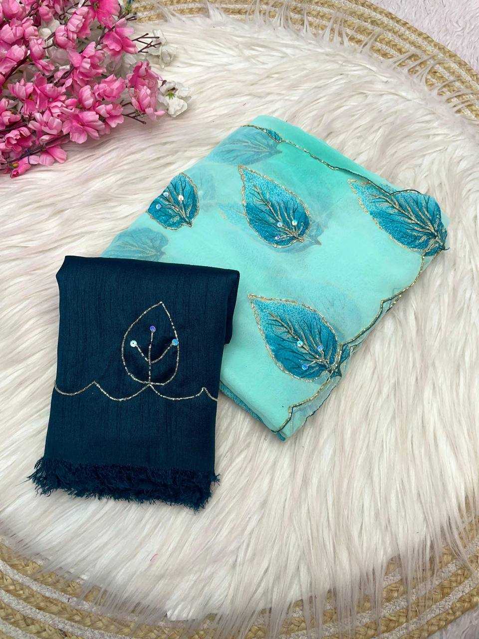 Ynf WEIGHTLESS RIN230 549 Sarees Wholesale Indian Sarees Hand Work Sarees Weightless Sarees Manufacturer- Kapda Export