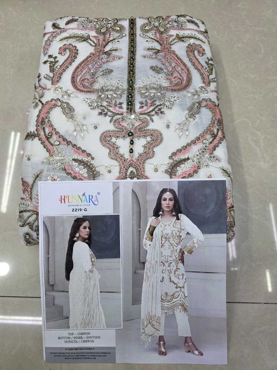 Ynf Chiffon KESH677 HUSNARA 2219 Suits & Dresses Islamic Clothing Festive Collections Wholesale Pakistani Suits Unstitched Suits Eid Collections Manufacturer- Kapda Export
