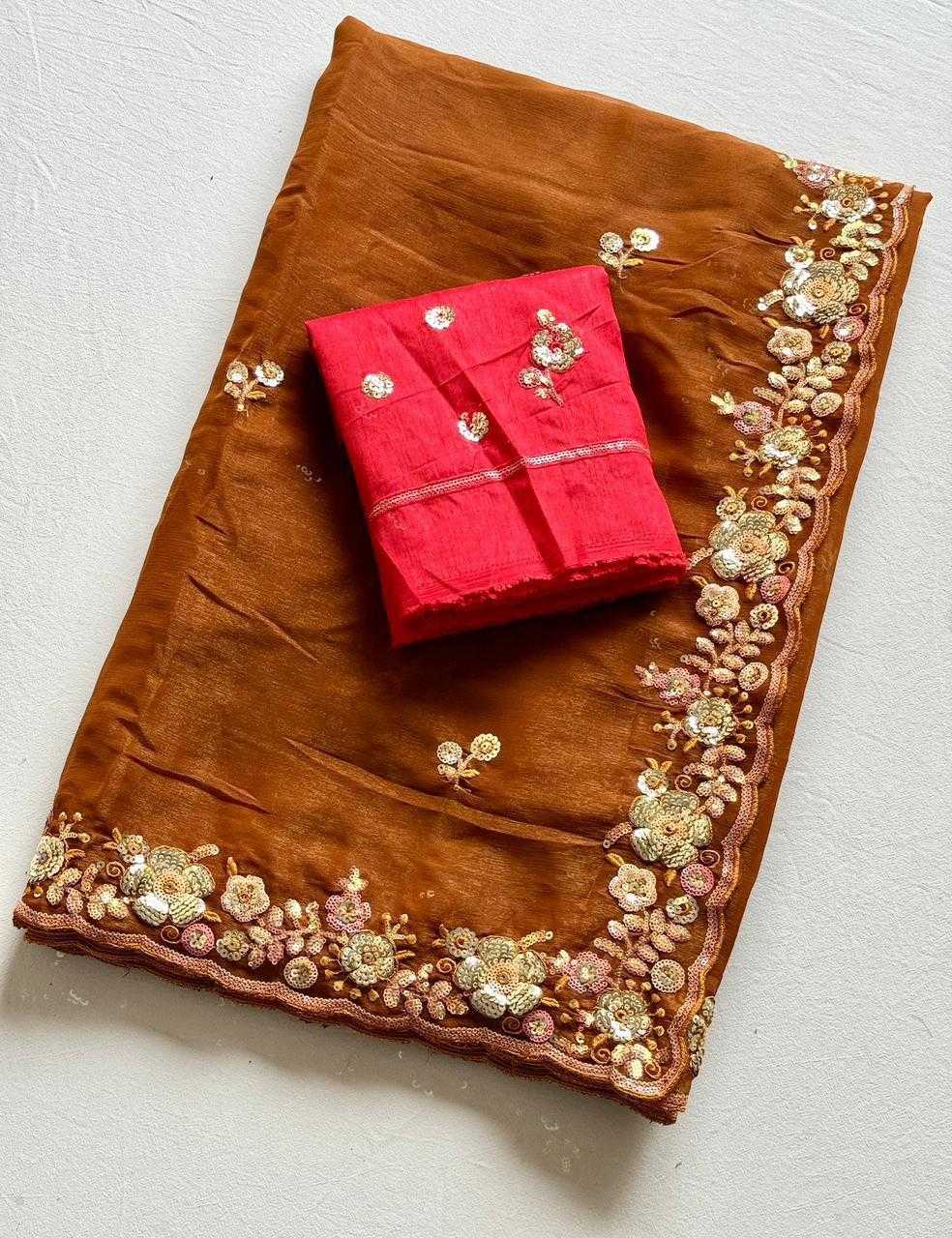 Ynf Chiffon KESH681 MASA Sarees Wholesale Sequence Sarees Chiffon Sarees Embroidered Sarees Manufacturer- Kapda Export