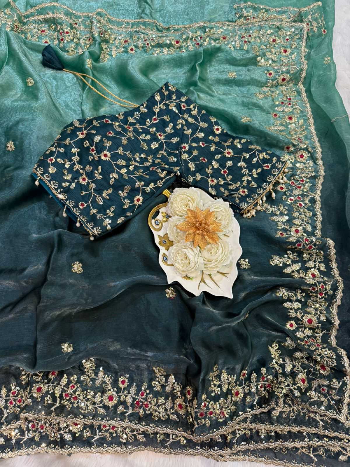 Ynf Chiffon RIN164 107 Sarees Festive Collections Wholesale Sequence Sarees Chiffon Sarees Embroidered Sarees Manufacturer- Kapda Export