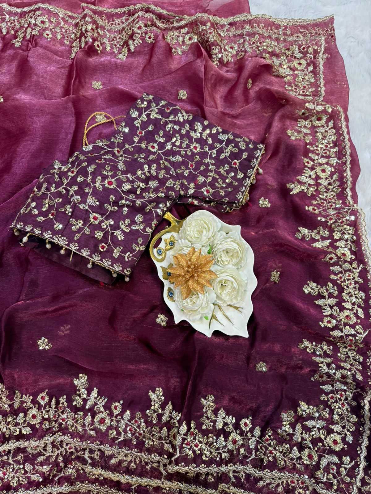 Ynf Chiffon RIN164 107 Sarees Festive Collections Wholesale Sequence Sarees Chiffon Sarees Embroidered Sarees Manufacturer- Kapda Export