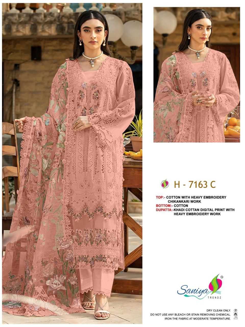 Ynf Chikan KESH677 SANIYA ELAF 7163 Kurti Wholesale Ethnic Kurtis Long Kurtis Party Wear Kurtis Manufacturer- Kapda Export