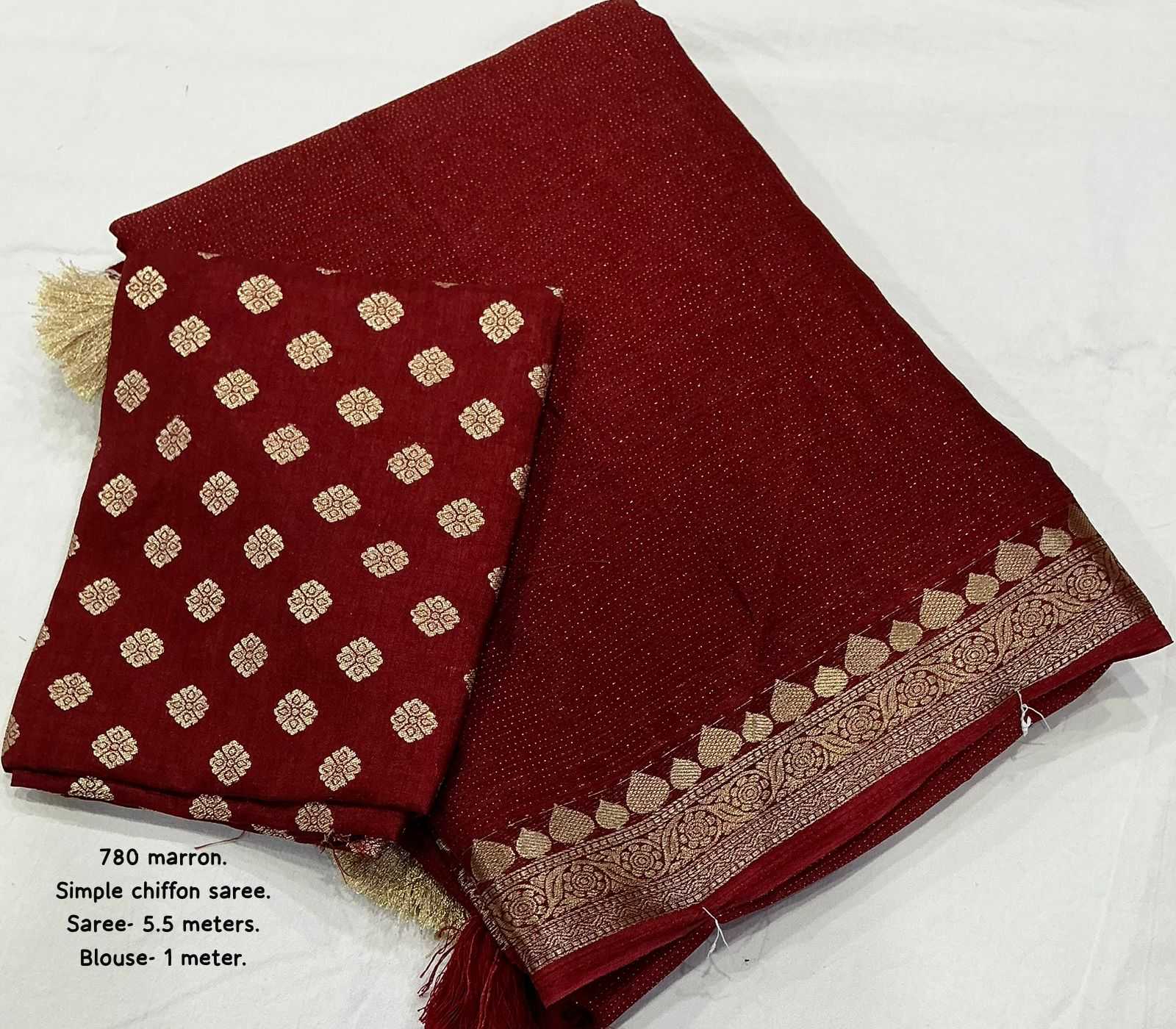 Ynf Chinon KESH433 780 Sarees Wholesale Chiffon Sarees Tussar Sarees Zari Sarees Manufacturer- Kapda Export