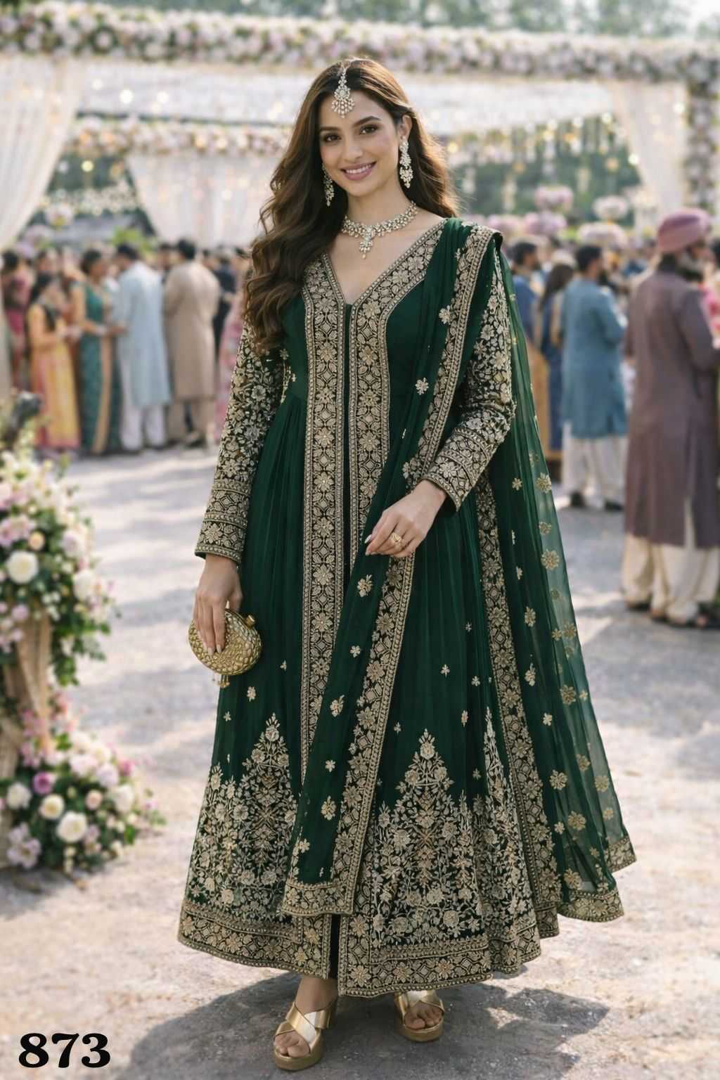 Ynf Chinon KESH481 SUHANI Suits & Dresses Wholesale Party wear suits Wedding Suits Embroidered Suits Manufacturer- Kapda Export