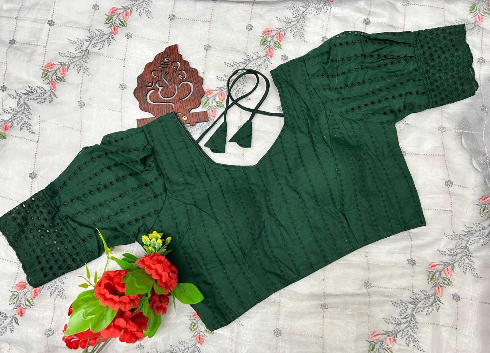 Ynf Cotton KESH356 hakuba Readymade Blouses Wholesale V-Neck Blouses Designer Blouse Cotton Blouse Manufacturer- Kapda Export