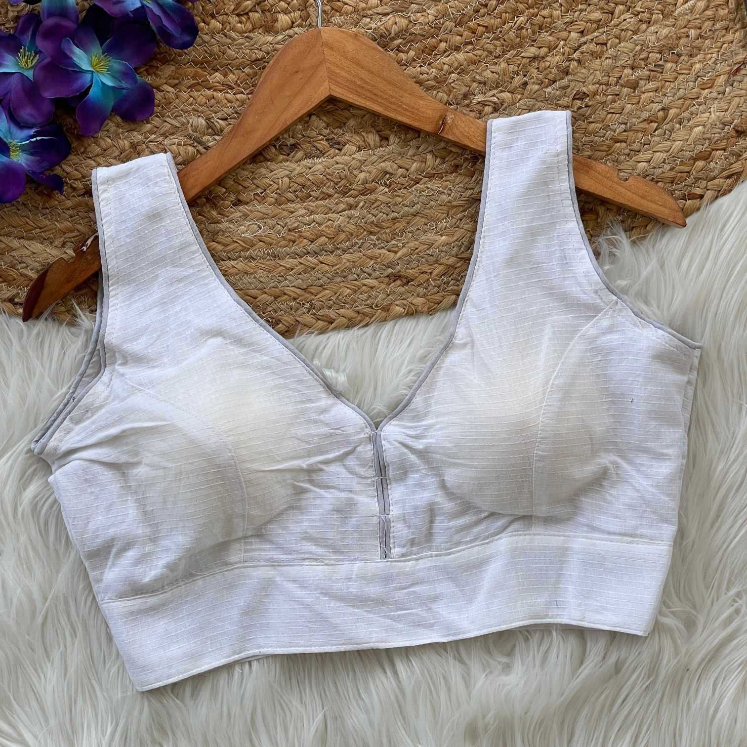 Ynf Cotton KESH411 Katha Readymade Blouses Wholesale V-Neck Blouses Designer Blouse Cotton Blouse Manufacturer- Kapda Export