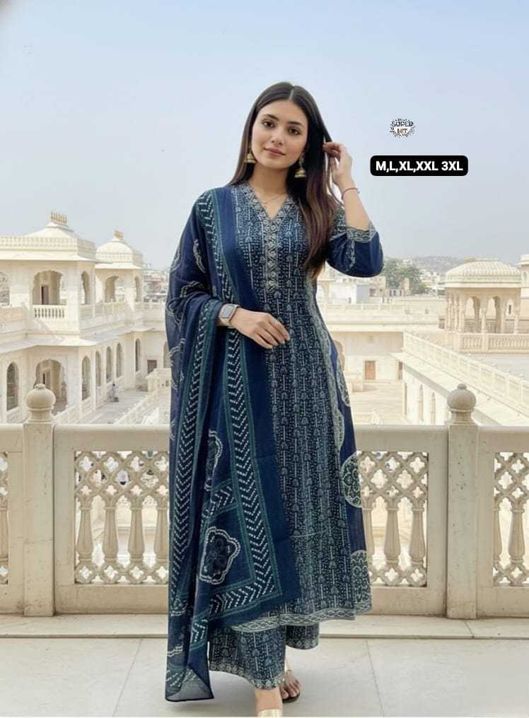 Ynf Cotton KESH536 103 Suits & Dresses Festive Collections Wholesale Cotton Suits Anarkali Suits Party wear suits Manufacturer- Kapda Export