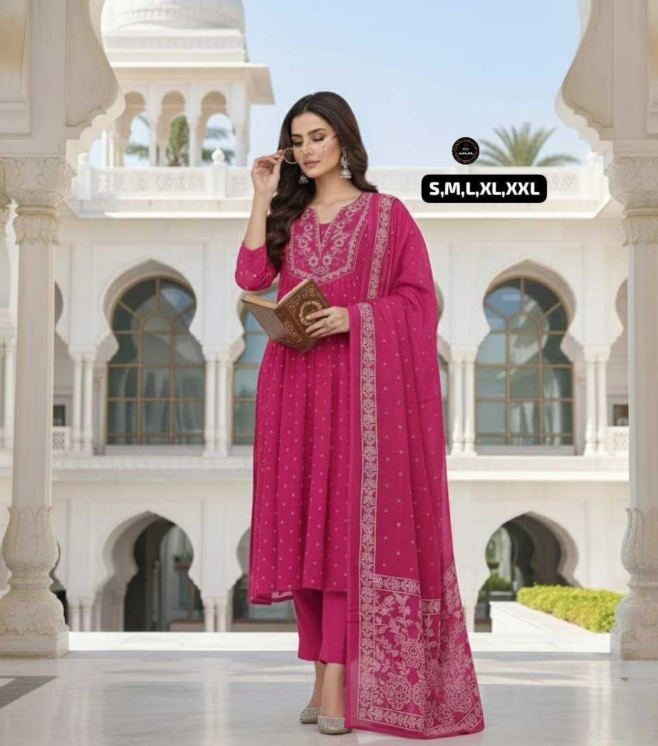 Ynf Cotton KESH536 dreamy Kurti Wholesale Anarkali Kurtis Embroidered Kurtis Flared Kurtis Manufacturer- Kapda Export