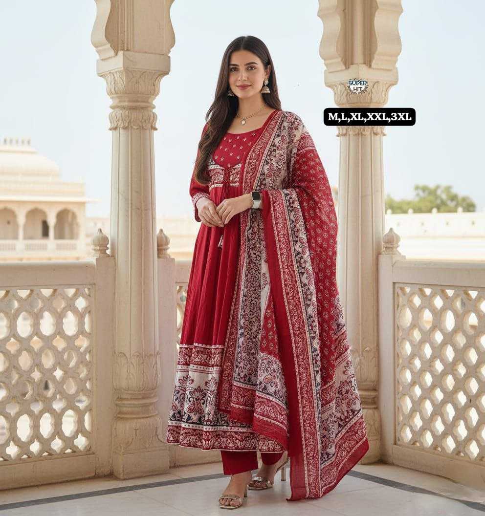 Ynf Cotton KESH536 festive Kurti Wholesale Festive Kurtis Anarkali Kurtis Embroidered Kurtis Manufacturer- Kapda Export