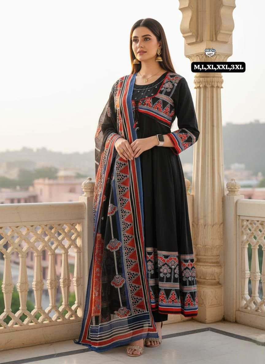 Ynf Cotton KESH536 festive Kurti Wholesale Festive Kurtis Anarkali Kurtis Embroidered Kurtis Manufacturer- Kapda Export