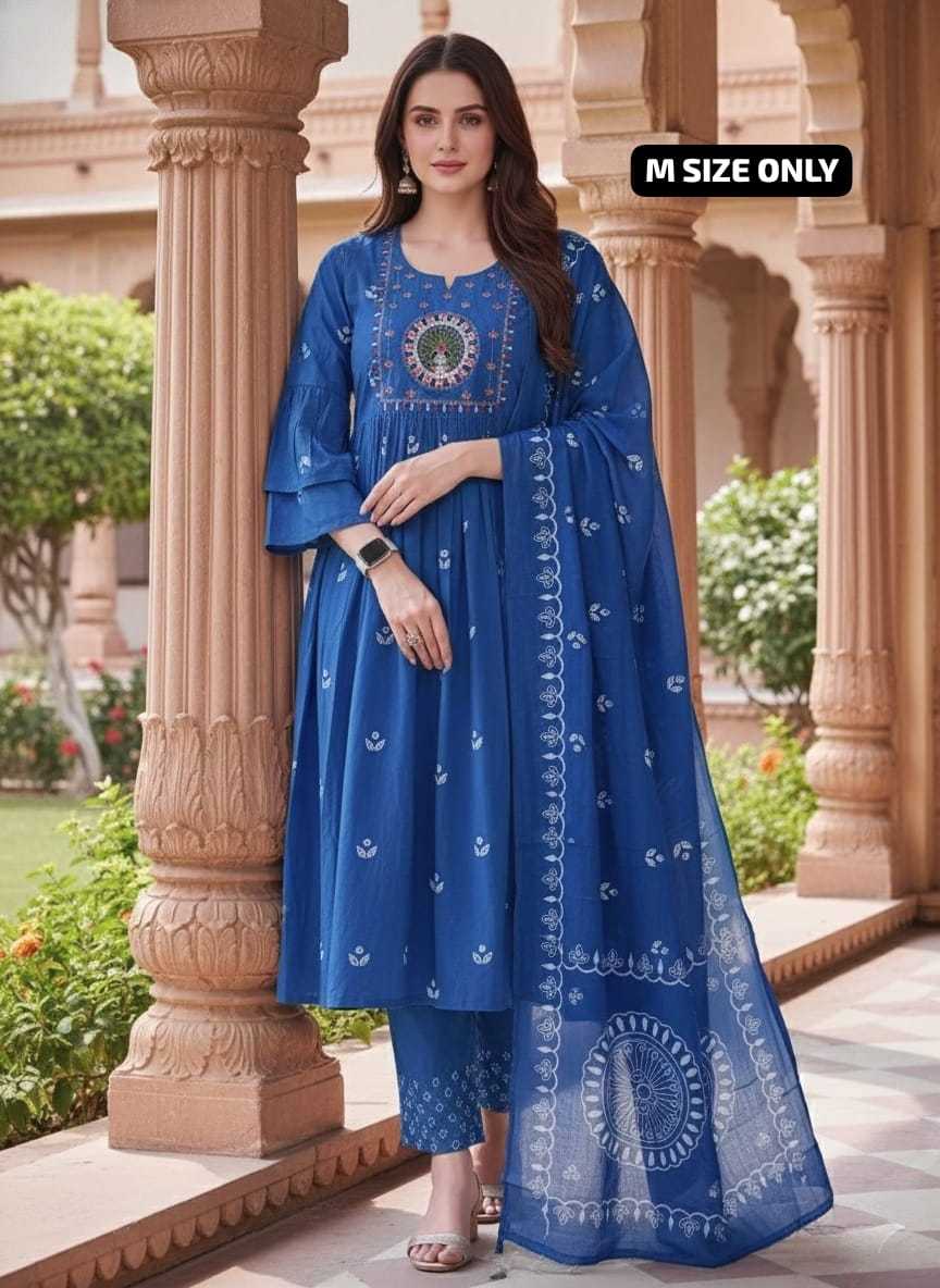 Ynf Cotton KESH536 MUNNI Kurti Wholesale Festive Kurtis Anarkali Kurtis Embroidered Kurtis Manufacturer- Kapda Export