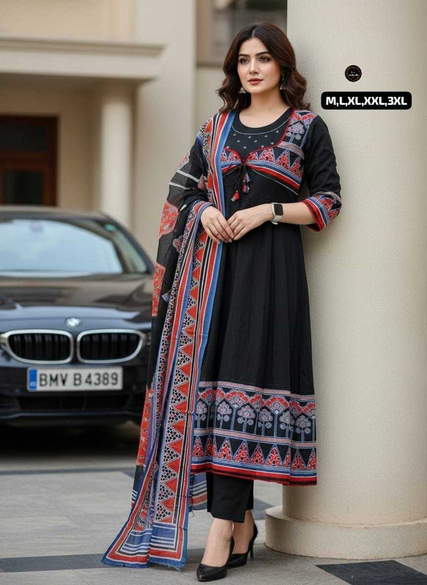 Ynf Cotton KESH536 MUNNI Kurti Wholesale Festive Kurtis Anarkali Kurtis Embroidered Kurtis Manufacturer- Kapda Export