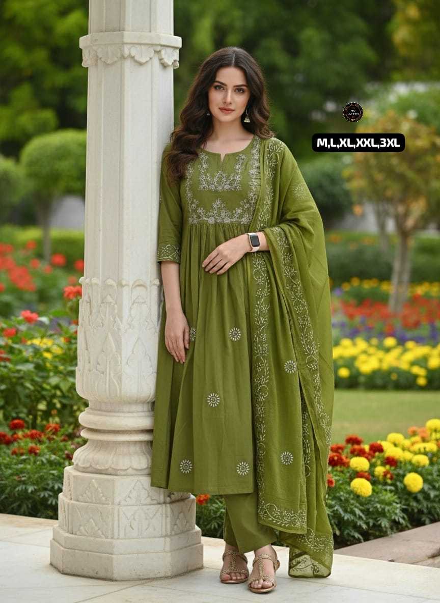 Ynf Cotton KESH536 NITISH Kurti Wholesale Festive Kurtis Anarkali Kurtis Embroidered Kurtis Manufacturer- Kapda Export