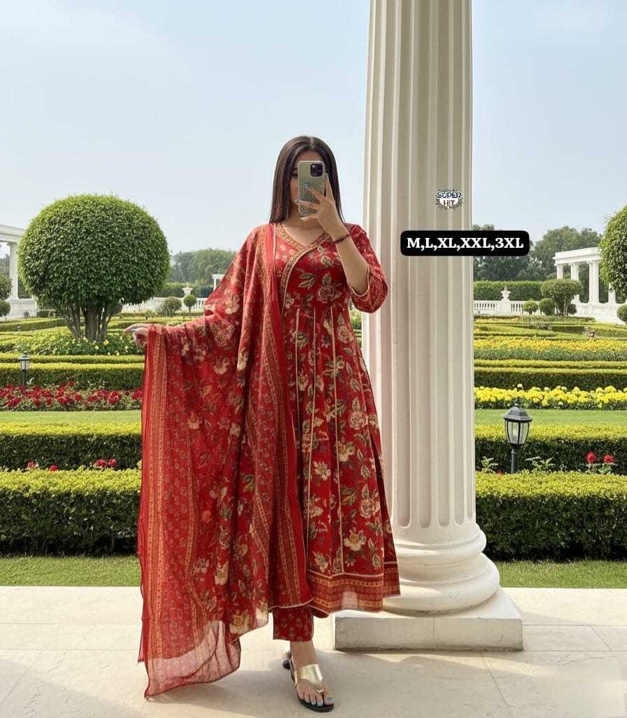 Ynf Cotton KESH536 PARUL Kurti Wholesale Festive Kurtis Anarkali Kurtis Embroidered Kurtis Manufacturer- Kapda Export